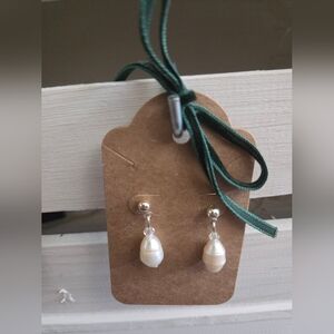 Elegant Pearl Drop Earrings